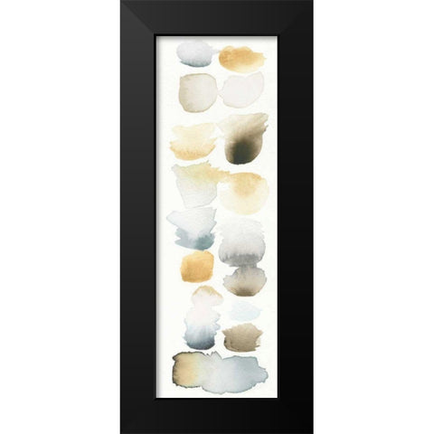 Watercolor Swatch Panel Neutral II Black Modern Wood Framed Art Print by Elyse, DeNeige