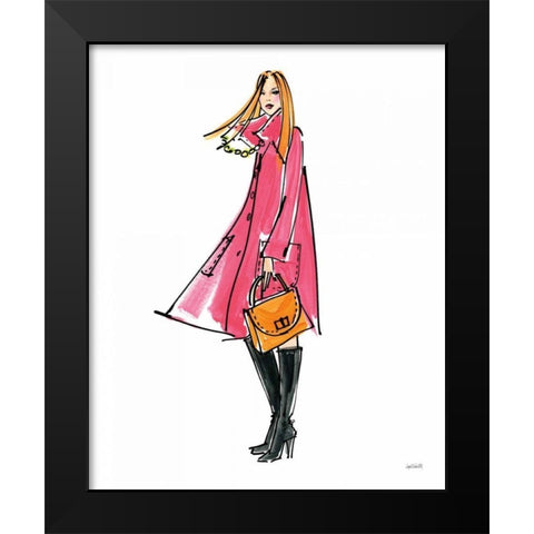Colorful Fashion III Black Modern Wood Framed Art Print by Tavoletti, Anne