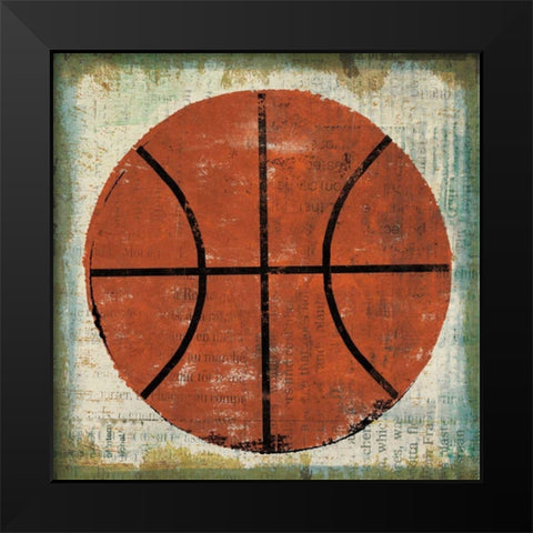 Ball II on Ivory Black Modern Wood Framed Art Print by Mullan, Michael