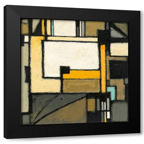 Garden I Black Modern Wood Framed Art Print by Novak, Shirley