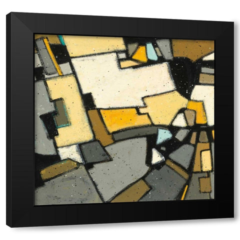 Garden II Black Modern Wood Framed Art Print with Double Matting by Novak, Shirley