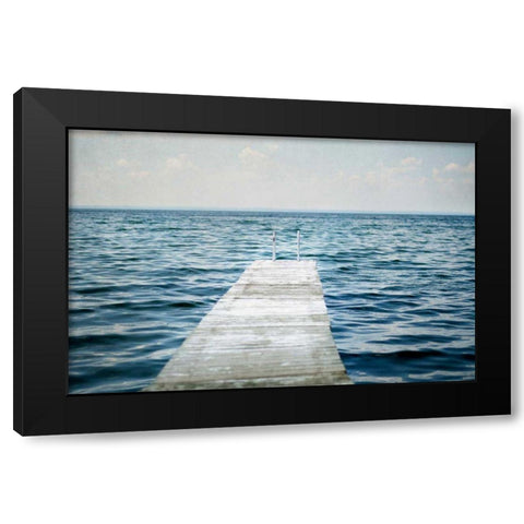 Calm Days I Black Modern Wood Framed Art Print with Double Matting by Urquhart, Elizabeth