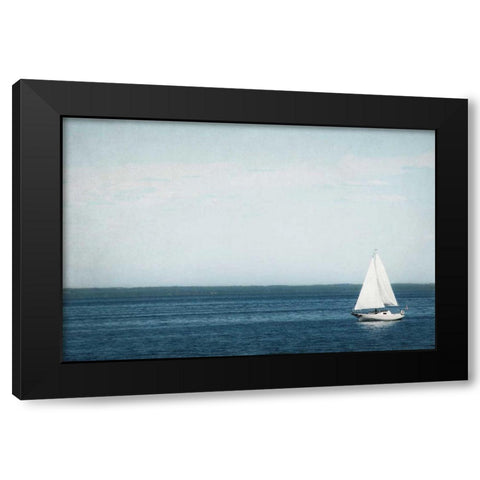 Calm Days II Black Modern Wood Framed Art Print with Double Matting by Urquhart, Elizabeth