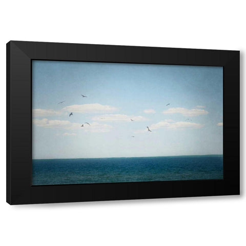 Calm Days IV Black Modern Wood Framed Art Print with Double Matting by Urquhart, Elizabeth