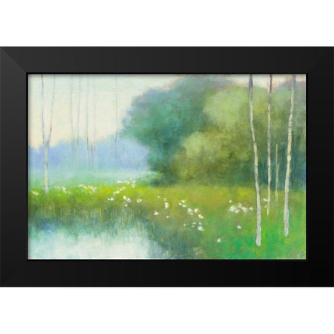 Spring Midst Black Modern Wood Framed Art Print by Purinton, Julia