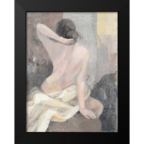 After the Bath I Black Modern Wood Framed Art Print by Hristova, Albena