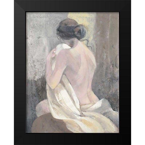 After the Bath II Black Modern Wood Framed Art Print by Hristova, Albena