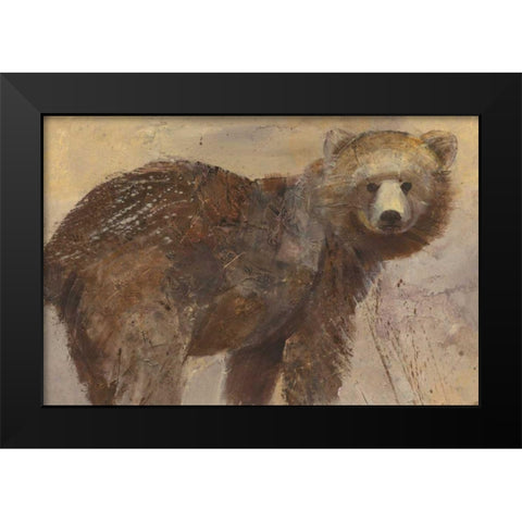 Backward Glance Black Modern Wood Framed Art Print by Hristova, Albena