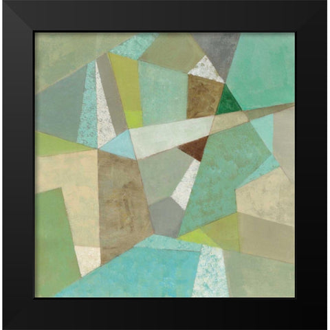 Spa Geo Metric Black Modern Wood Framed Art Print by Vassileva, Silvia