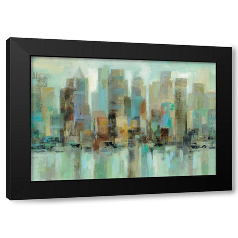 Morning Reflections Black Modern Wood Framed Art Print by Vassileva, Silvia