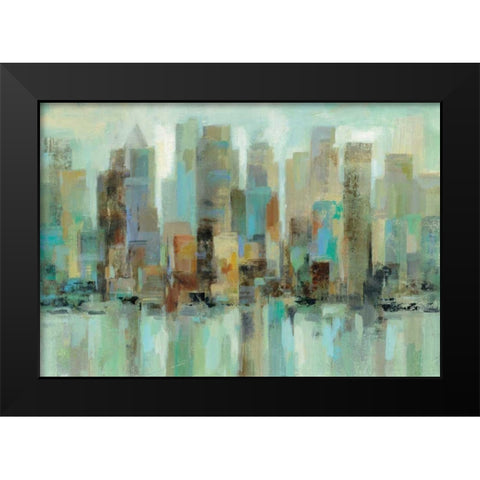 Morning Reflections Black Modern Wood Framed Art Print by Vassileva, Silvia