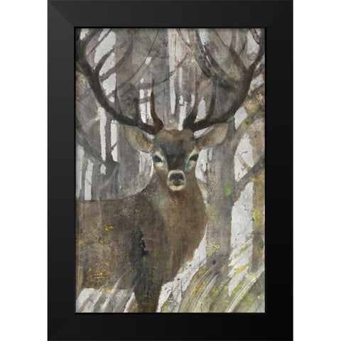 The Guardian Crop Black Modern Wood Framed Art Print by Hristova, Albena