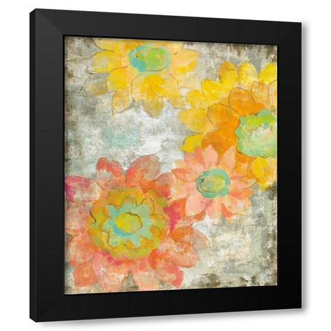 Venezia Fiori II Black Modern Wood Framed Art Print by Vassileva, Silvia