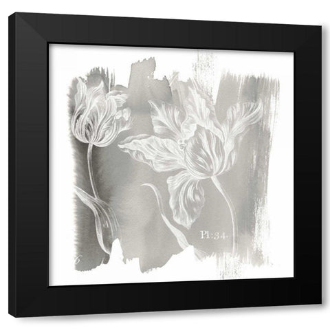 Water Wash I Neutral Black Modern Wood Framed Art Print with Double Matting by Schlabach, Sue