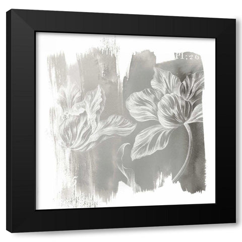 Water Wash II Neutral Black Modern Wood Framed Art Print with Double Matting by Schlabach, Sue