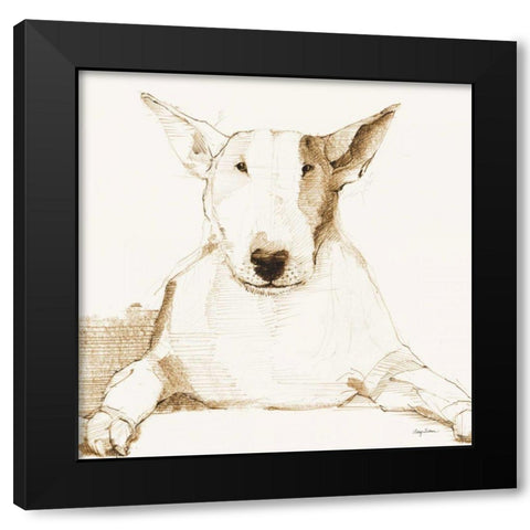 Orpheus Brown and Orange Black Modern Wood Framed Art Print by Tillmon, Avery