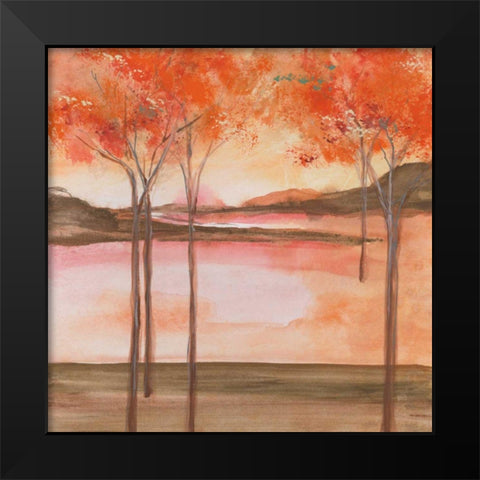Mountain Meadow I Black Modern Wood Framed Art Print by Paschke, Chris