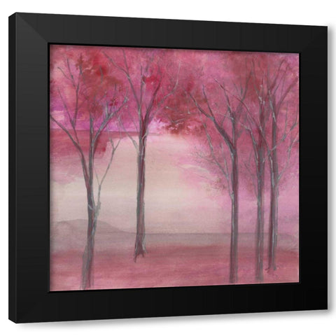 Under the Trees Black Modern Wood Framed Art Print with Double Matting by Paschke, Chris