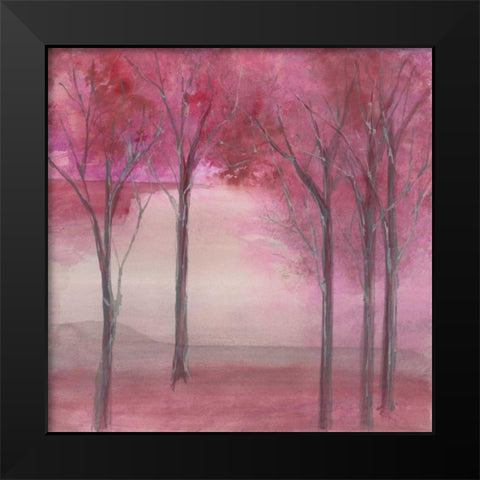 Under the Trees Black Modern Wood Framed Art Print by Paschke, Chris