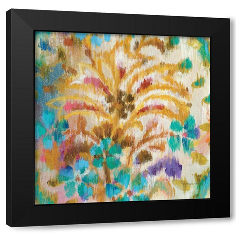 Boho Paisley VI Black Modern Wood Framed Art Print by Nai, Danhui