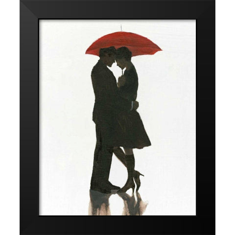 The Embrace I Black Modern Wood Framed Art Print by Fabiano, Marco