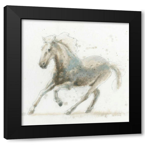 Stallion II Black Modern Wood Framed Art Print by Wiens, James