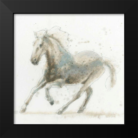 Stallion II Black Modern Wood Framed Art Print by Wiens, James