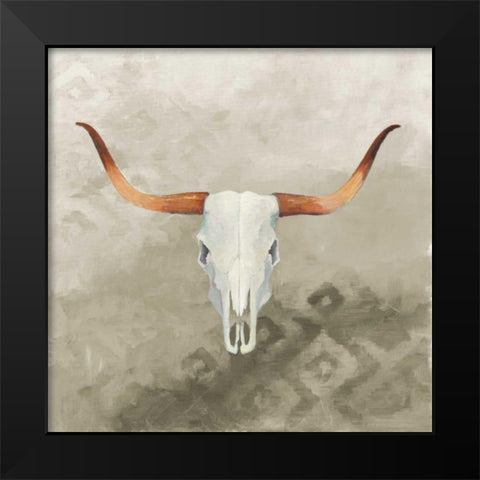 Echoes Taupe Black Modern Wood Framed Art Print by Tillmon, Avery