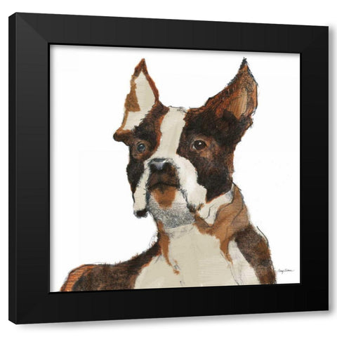 Ulysses Watercolor Black Modern Wood Framed Art Print with Double Matting by Tillmon, Avery