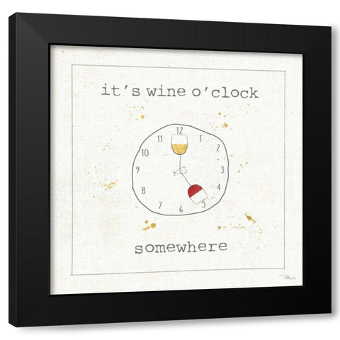 Flavor Notes VII Black Modern Wood Framed Art Print with Double Matting by Pela Studio