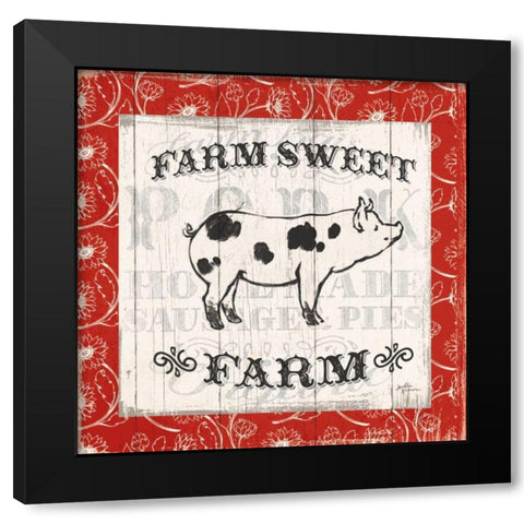 Farmers Market I Black Modern Wood Framed Art Print with Double Matting by Penner, Janelle