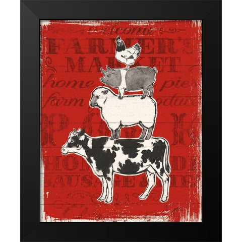 Farmers Market VI Black Modern Wood Framed Art Print by Penner, Janelle