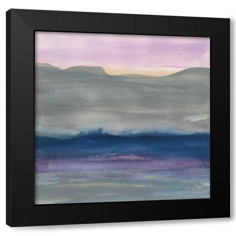 Grey Hills II Black Modern Wood Framed Art Print by Paschke, Chris