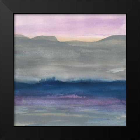 Grey Hills II Black Modern Wood Framed Art Print by Paschke, Chris