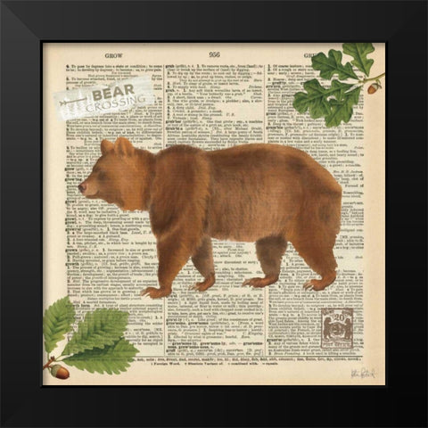 Lodge Collage II Black Modern Wood Framed Art Print by Pertiet, Katie