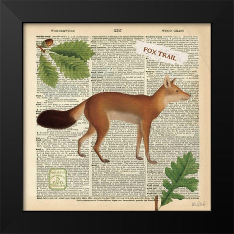 Lodge Collage IV Black Modern Wood Framed Art Print by Pertiet, Katie