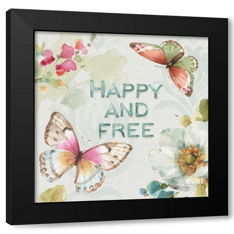 Colorful Breeze III Black Modern Wood Framed Art Print with Double Matting by Audit, Lisa