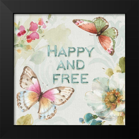 Colorful Breeze III Black Modern Wood Framed Art Print by Audit, Lisa