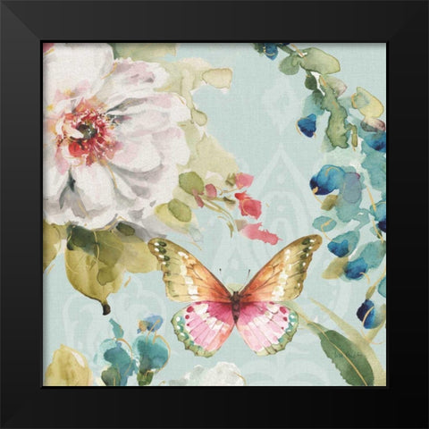 Colorful Breeze IV Black Modern Wood Framed Art Print by Audit, Lisa