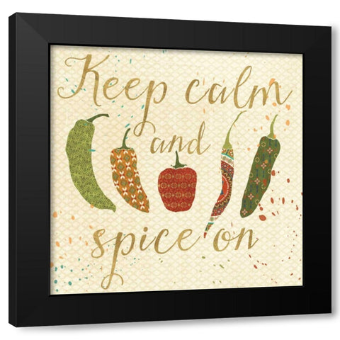 Mexican Fiesta VI Black Modern Wood Framed Art Print with Double Matting by Charron, Veronique