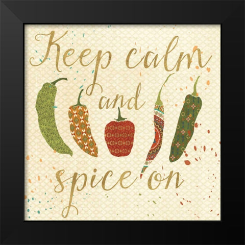 Mexican Fiesta VI Black Modern Wood Framed Art Print by Charron, Veronique