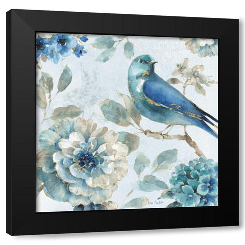 Indigold III Black Modern Wood Framed Art Print with Double Matting by Audit, Lisa