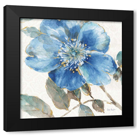 Indigold V Black Modern Wood Framed Art Print with Double Matting by Audit, Lisa