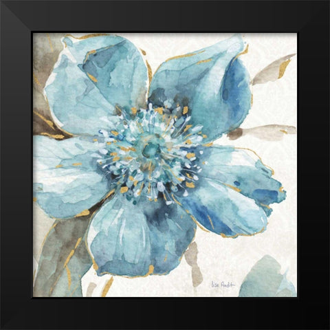 Indigold VI Black Modern Wood Framed Art Print by Audit, Lisa