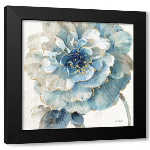 Indigold VII Black Modern Wood Framed Art Print with Double Matting by Audit, Lisa