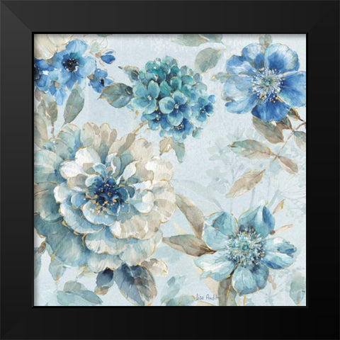 Indigold IX Black Modern Wood Framed Art Print by Audit, Lisa