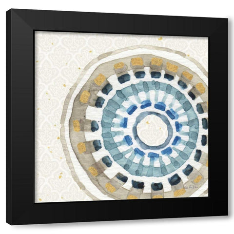 Indigold XIV Black Modern Wood Framed Art Print with Double Matting by Audit, Lisa