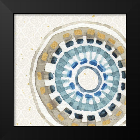 Indigold XIV Black Modern Wood Framed Art Print by Audit, Lisa