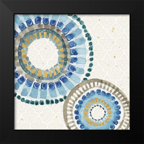 Indigold XVI Black Modern Wood Framed Art Print by Audit, Lisa