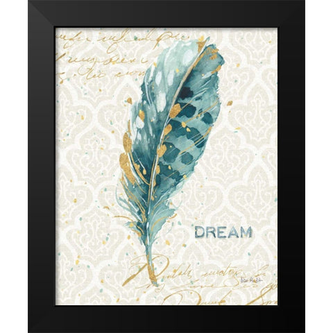 Indigold XIX Black Modern Wood Framed Art Print by Audit, Lisa